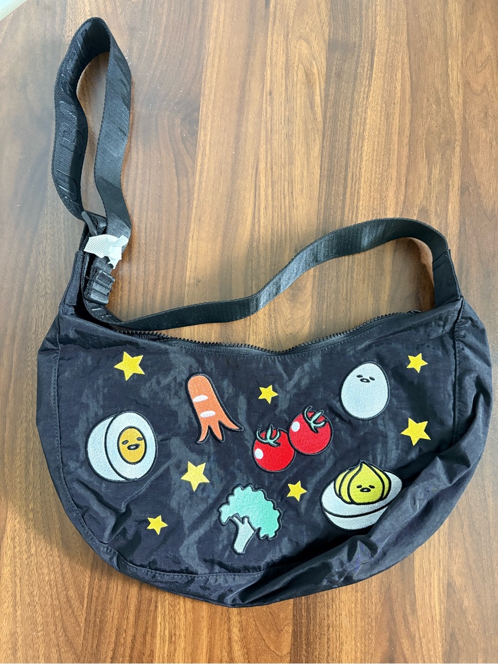BAGGU Black Crossbody Gudetama Bag NWT - Picture 2 of 7